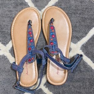 American Eagle Girls Sandals Size 1